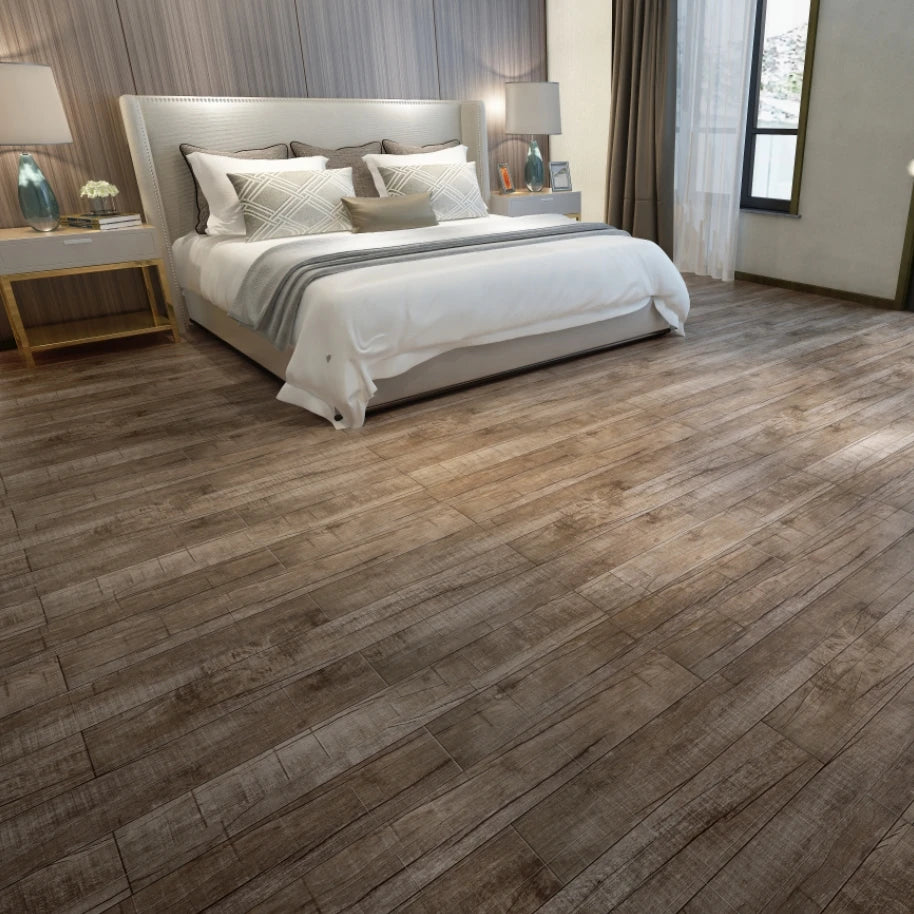 Modern Hotel Use Eco-friendly UV Coating Anti-Skid SPC LVT Click Vinyl Plank Flooring with Graphic Design 5-Year Warranty PVC