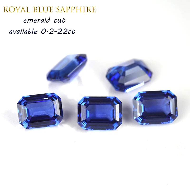 Starsgem Royal Blue Sapphire Round Cut Fancy Cut Lab Grown Sapphire