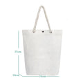 Blank White Sublimation Bag Vertical Style Polyester Cotton Beach Canvas Shopping Bag Women Bags 2023 New Design