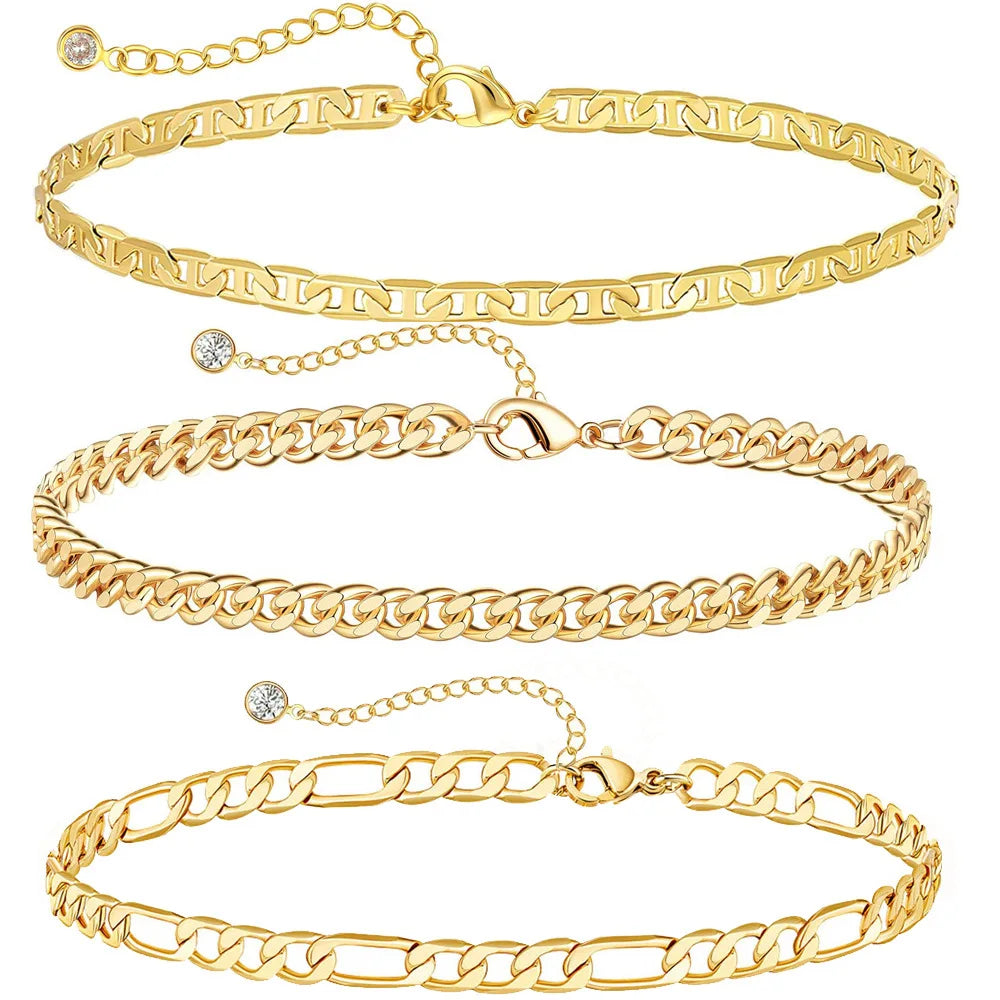 Summer Fancy Silver Ladies Fashion Bracelets Stainless Steel Jewelry Sets Gifts for Women and Girls