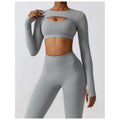 High Quality Yoga Set Sport Bra and Tight Pants With Vest 3 Piece Set Yoga Wholesale Seamless Scrunch Butt Leggings Yoga Set
