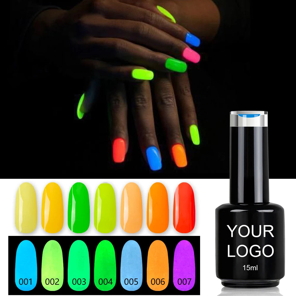Caixuan Glow in Dark Fluorescence Gel Soak Off Wholesale Price Uv Gel