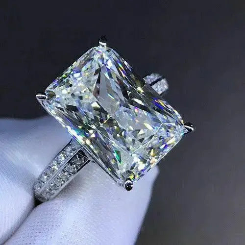 CAOSHI Engagement Wedding Silver Color Rings New Bling Big Zircon Stone Rings for Women
