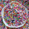 1kg DIY Craft Slime Sprinkles Rainbow Candy Peppermint Star Acrylic Beads Mix Polymer Clay Sprinkles Slices
