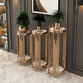 Luxury Wedding Decoration Metal Marble Flower Shelf Fashion Nordic Style Metal Flower Display Stand