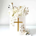 Hstyle First Communion Christian Acrylic Cross Cake Topper God Bless Cake Topper Birthday Party Baking Cake Party Supplies