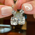 CAOSHI Contracted Style Geometric Design Crystal Cubic Zirconia Hanging Earrings for Wedding Fashion Jewelry Drop Earrings Women