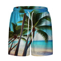3D Custom Free Sample Men's Leopard Hawaiian Beach Shorts Casual Lightweight Drawstring Quick Dry Holiday Tropical Digital Print