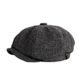 Men Beret Vintage Herringbone Gatsby Tweed Hat Newsboy Beret Hat Spring Winter Flat Beret Hats
