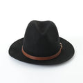 X1242 Unisex 100% Wool Fedora Jazz Hat Casual Outdoor Style Elegant Image Cap for Men and Women