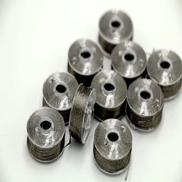 OEM Stainless Steel Fiber Sewing Thread Mercerized Filament for Embroidery Crochet Pure Metal Conductive Metallized Made Heated