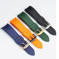 Curved End 20mm 22mm Waterproof Sport Silicone Watch Strap Band Replacement for Men Women Rubber Bracelet With Quick Release