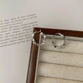 INS 925 Sterling Silver Geometric Broken Silver Beads Clip Earrings Wholesale for Party Gifts Jewelry