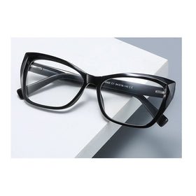 SPARLOO 2455 Cat Eye Bu Elight Blocking TR90 CP Arms Luxury Eyeglasses Frames Designer for Women
