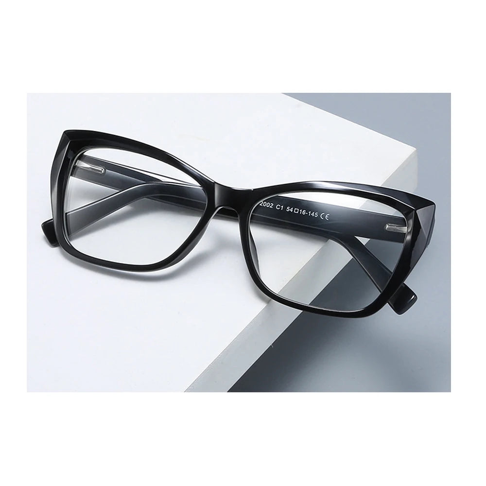 SPARLOO 2455 Cat Eye Bu Elight Blocking TR90 CP Arms Luxury Eyeglasses Frames Designer for Women
