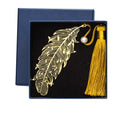 Custom Creative Exquisite Brass Tinted Metal Bookmark Vintage Hollow Small Gifts Maple Leaf Chakra Theme Casting Technique