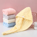 New Coral Fleece Dry Hair Cap Quickly Absorbs Moisture and Dries Quickly Providing Comfortable and Soft Coverage for the Head