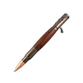 Luxury Metal Pen Kits Wooden Barrel Ballpen Outdoor Self-defense Original Solid Bolt Action Hunter Pen Custom