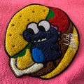Colorful Design Iron on Backing Embroidery Chenille Patchlaser Cut Towel Embroidery Badge for Overcoats
