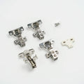 American-Style Soft-Closing Hydraulic Cold Rolled Steel Silver Polished Kitchen Cabinet Door Hinge School Hospital Brackets 35mm