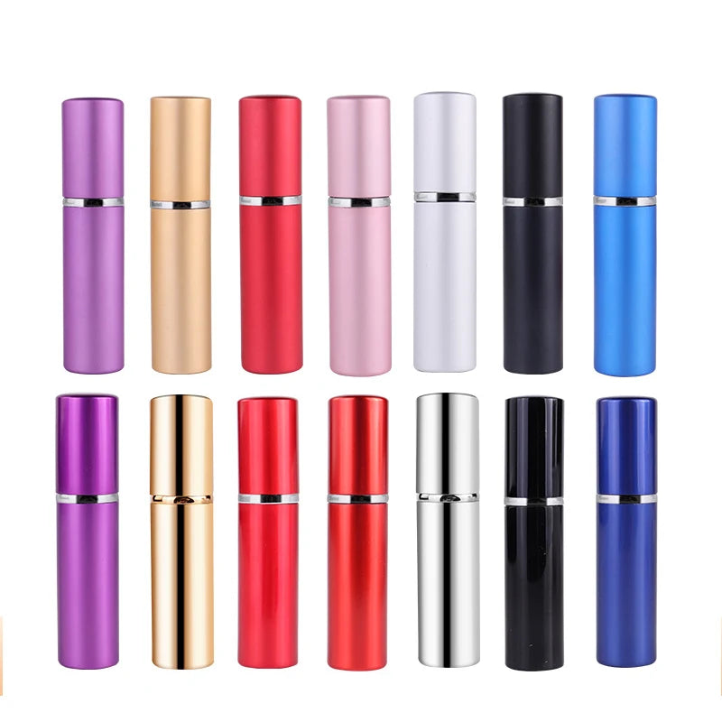 Customized Logo 5ml Refillable Perfume Atomizer Mini Aluminum Spray Bottle Empty Portable Perfume Bottle