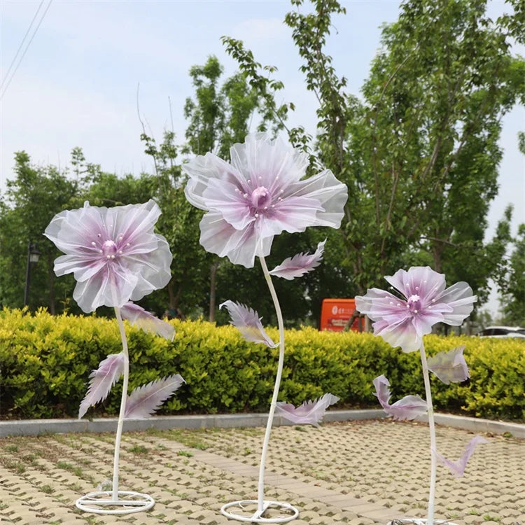 Handmade U-3107 Large Mix Size Artificial 3D Silk Foam Stage Flower New Style Wedding Party Store Decoration Mother's Day Easter