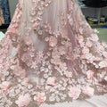 Luxury Haute Couture 3D Floral Fashion Flower Dubai Dress Embroidery Fancy Net Lace Fabric