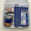 Luxury Corporate Gift Set Custom Logo Navy Office Stationery Set with Notebook Tumbler and Pen for Business Promotion Gifts