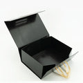 Recycled Materials Rigid Folding Gift Box Magnetic Closure Glitter Finish for Weddings Shoes Cards-Custom Embossing Paperboard