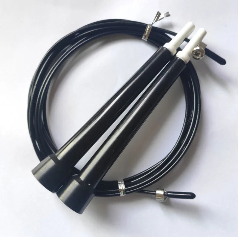 LXY-N317 PVC Steel Wire Racing Speed Skipping Rope Fitness Suitable Plastic Skipping Rope
