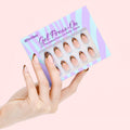BTArtbox Reusable Fake False Nails Kit Press on Wholesale Faux Ongles Short Soft Gel French Tips Handmade Press on Nails Set