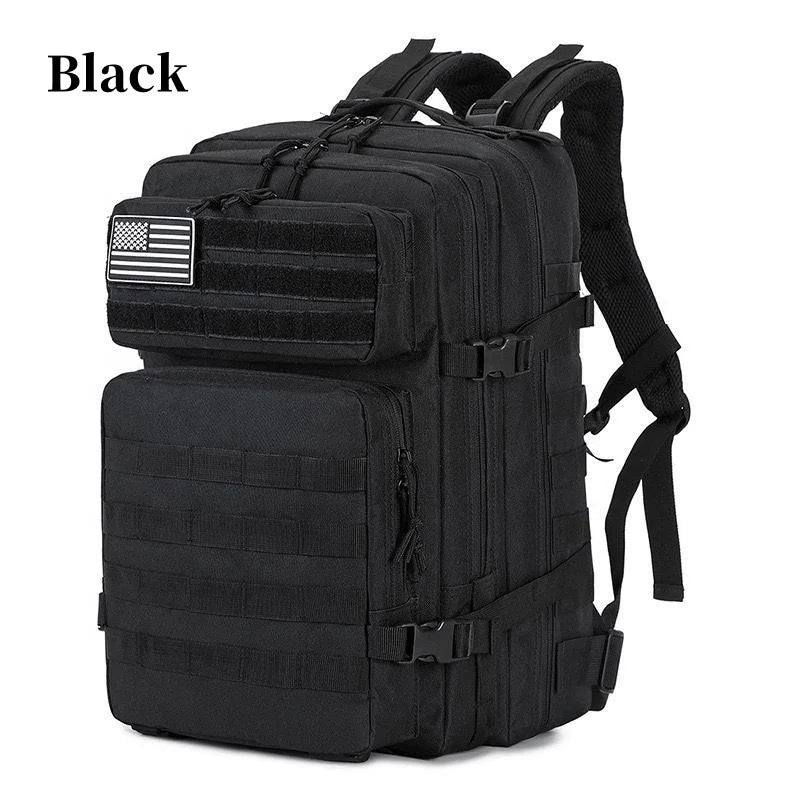 Unisex Large Capacity 3P Nylon Tactical Backpack Waterproof Design for Outdoor Sports Travel Camping