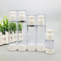 Empty Refillable 30ml 50ml 100ml 120ml Clear Matte Pink Plastic Airless Pump Bottles for Cream and Lotion Cosmetics
