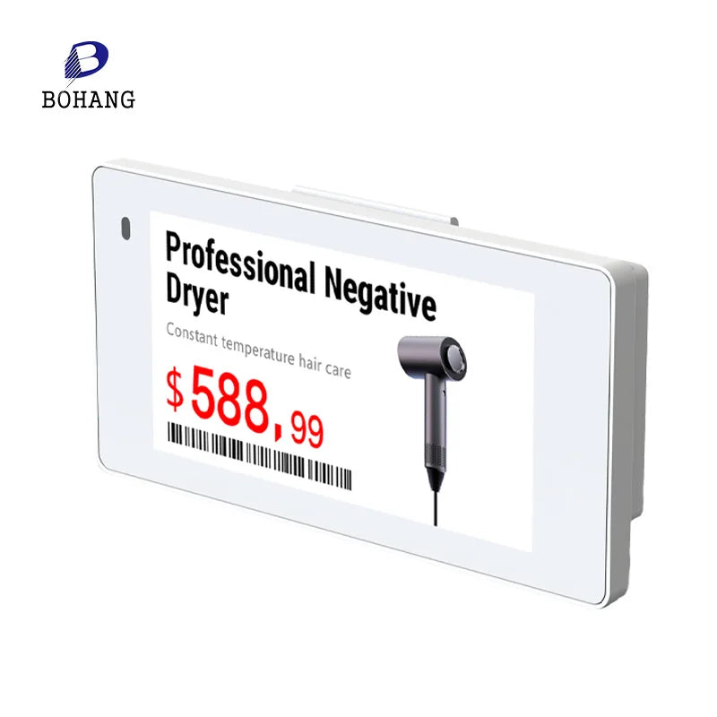 Bohang  2.66inch Digital Price Tag E-Paper Electronic Shelf Label Digital Price Tag ESL for Supermarkets Four Colours