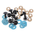 New Fashion 20mm 3D Glitter Crystal Safety Plastic Shank Eyes for Puppet Plush Doll