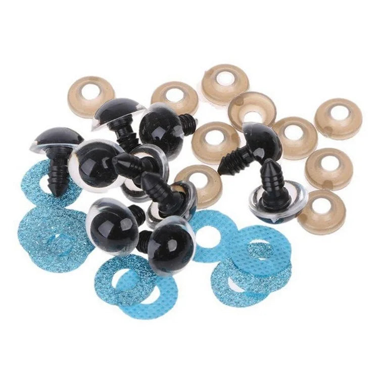 New Fashion 20mm 3D Glitter Crystal Safety Plastic Shank Eyes for Puppet Plush Doll