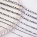 Fashionable European and American Stainless Steel Chains for Men's Necklaces Fashionable Women's Keel Chains