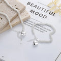 Fashion Small Circle Three-dimensional Love Pendant Necklace Design Sense 925 Sterling Silver Necklace Jewelry for Women