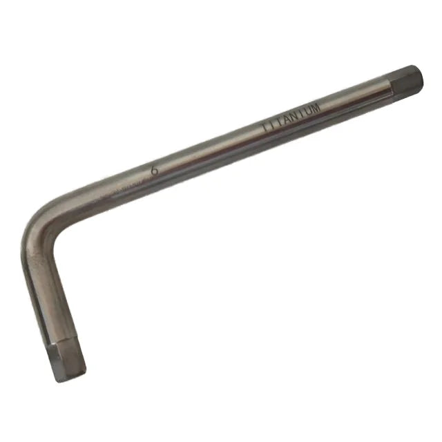 Oak Brand Made China Industrial Grade Non-Magnetic Polished Finish Titanium Hex Key Wrench 3mm Lightweight Metric Measurement