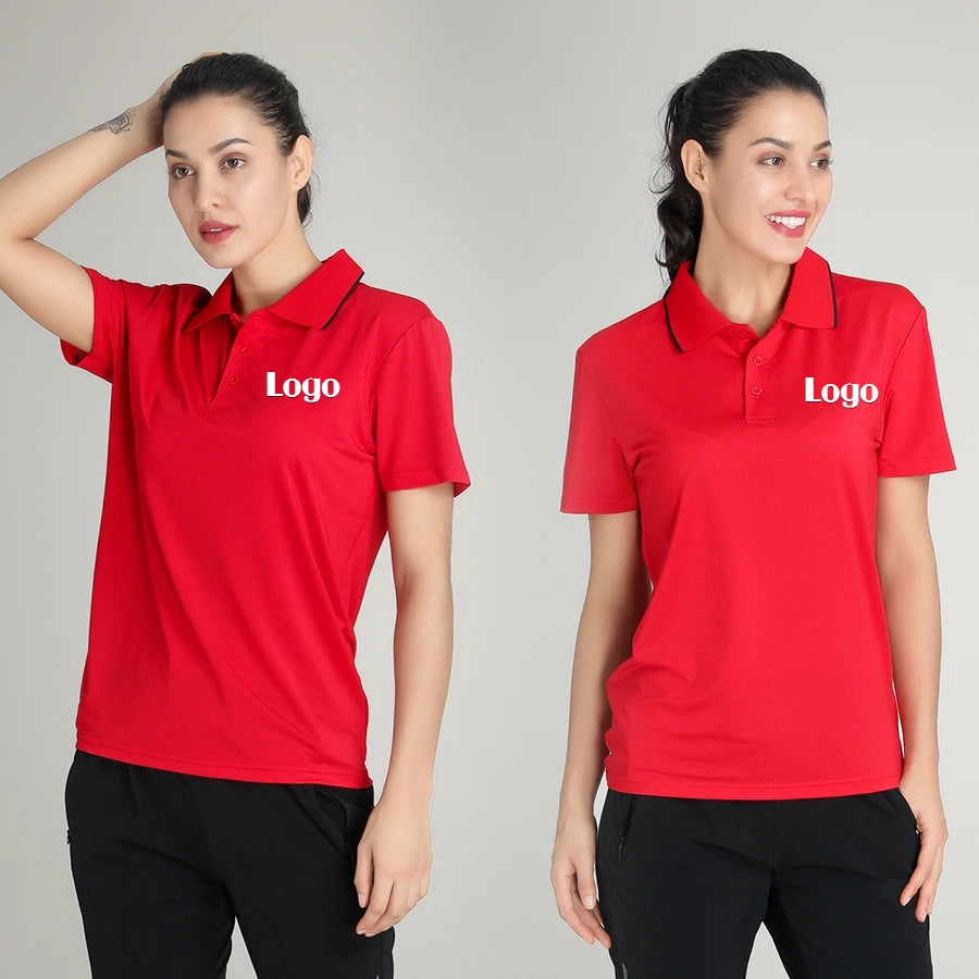 Lidong Bulk Stock Women Cotton Pique Shirts Polo Wholesale Womens Polo Shirts Custom logo Polo Shirt Dress