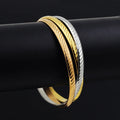 Fashion Mix Colors Titanium Steel Jewelry Luster Bracelets Bangles for Women Gold Plated Jewelry Gift Party Decoration Jewelry