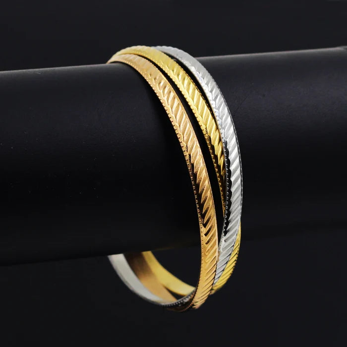 Fashion Mix Colors Titanium Steel Jewelry Luster Bracelets Bangles for Women Gold Plated Jewelry Gift Party Decoration Jewelry