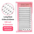 8D 10D 12D 14D 16D 20D Volume Lash Fans  Point Stem Premade PBT Material Eyelash ExtensionNatural Soft Long Root 8-15mm/mix