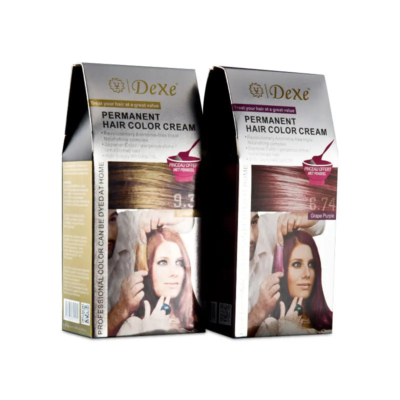 Luxury  Custom Packaging Cosmetic Printing Luxury Essential Oil Paper Box for Hair Dye Silver Cardboard with Printing