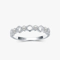 Ailmay New Sale Fashion 925 Sterling Silver Cubic Zirconia Exquisite Stackable Rings for Women Minimalist Wedding Party Jewelry