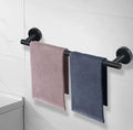 24 Inch Matte Black Towel Bar-Heavy Duty Stainless Steel Towel Rack with Heater Wall Mounted Bathroom Towel Holder