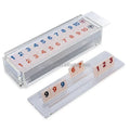 Lucite 106 Pieces Rummy Tile Game Set Acrylic Rummiku Game for Judaica Gifts