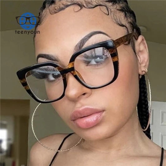 Teenyoun Custom Logo Fashion Anti Blue Light Blocking Glasses Optical Spectacle Eyeglasses Frames for Men Sunglasses for Women
