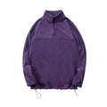 2025  300 Gsm  Vintage 1/4 Half Zip up Pullover Hoodie Polar Fleece Warm Sweatshirt Men's Custom Quarter Zip Hoodie