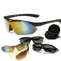 Factory Wholesale Riding Bike Glasses Outdoor Cycling Sunglasses 5pcs Set Sports 0089 Polarized Sunglasses